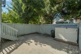 Storage in backyard