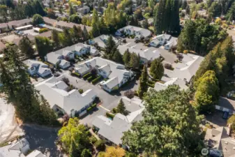 Overhead shot of the complex