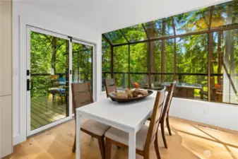 Kitchedn Eating Nook With Access To The Large Trex Deck.