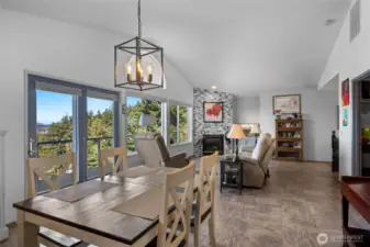 The open concept is great for entertaining.