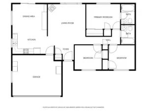 Floorplan of home.