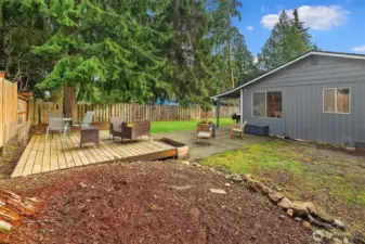 Generous outdoor space with room for garden beds & patio for entertaining.