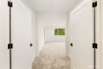 A wide double-door entry leads into the expansive upper-level primary bedroom retreat, creating a dramatic and inviting transition. This layout offers privacy and spaciousness, ideal for crafting a dedicated lounge, media zone, or creative flex area.    These photos are from lot 3 at Gooden Hollow, the actual home for sale. However, other homes may vary, so all photos, renderings, site maps, and floorplans are for visualization purposes only. Plans, colors, building orientation, finishes, home outlook, and other details can and WILL vary.