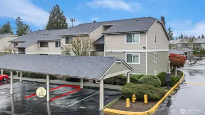 One Covered Parking Space
