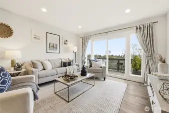 Living Room Opens to Deck