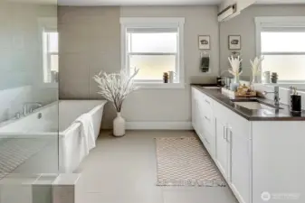 Luxury primary 5 piece bath