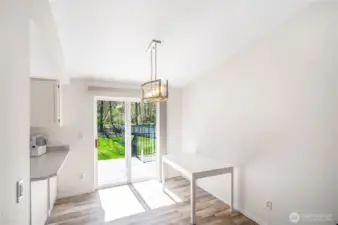 Kitchen bar and dining area