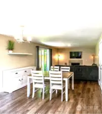 Dining Room to Family Room which are open to Kitchen