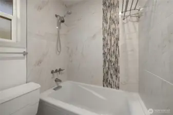 Renovated upper bathroom
