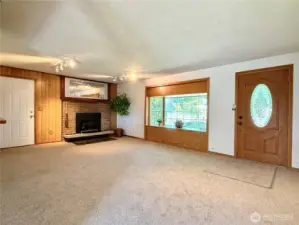 Inside is the living room