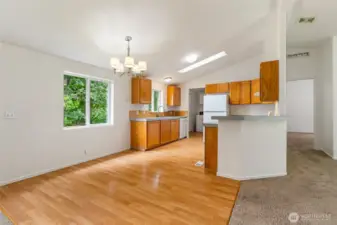 Kitchen with eating space.