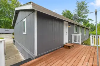 Back deck.