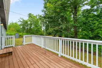 Back deck.