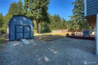 20' X 12' "All Stor Buildings" insulated shed with power & lighting.