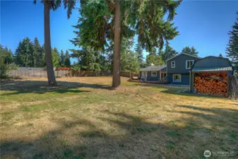 Let your imagination run wild with all the fun you can have in this fully fenced backyard!