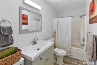 Full bath on the first floor.