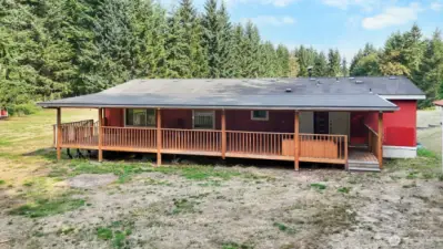 View of the back of the house.