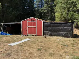Storage shed and out area