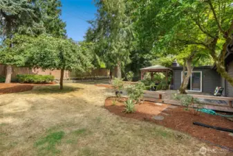 Expansive lot, 1/4 acre.