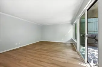 View from Dining into Living Room