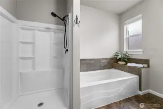 Brand new shower enclosure w/fixtuers