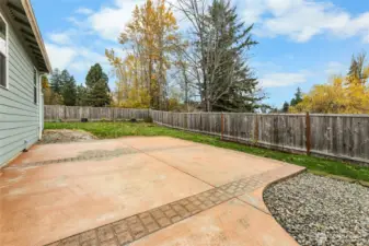 Oversized back yard patio