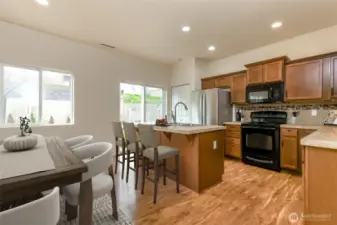 Living Room & Kitchen Virtually Staged