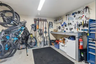 This heated and insulated space was originally a bedroom (and could be easily converted back)