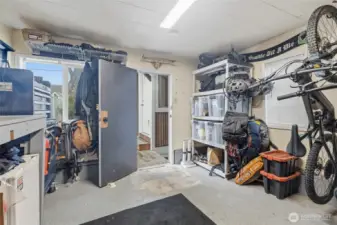 Warm, dry and lockable space.