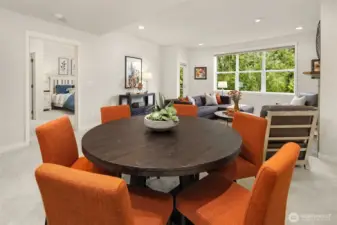 All of the windows offer year round greenery and private views.