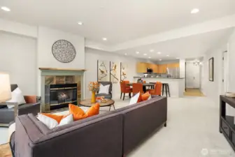 The interior walls have been freshly painted and the entire unit offers abundant lighting.