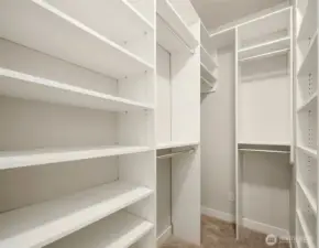 Primary closet.