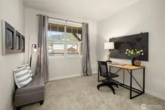 Second bedroom with adjacent, full  hall bath.