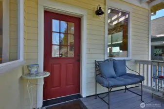 Sellers have enjoyed their shady front porch on warm summer days!