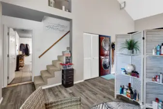 The casita features two levels