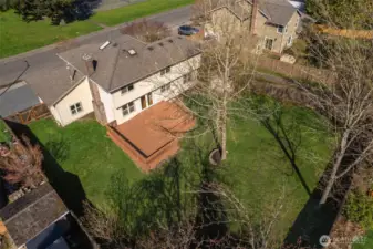 Expansive fenced in back yard for your privacy and pets