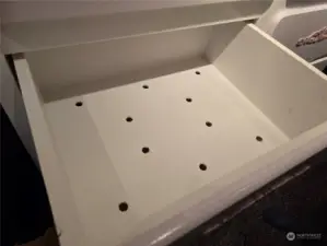 Master Closet climate control drawers