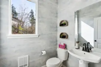 Powder Room on the Main Floor