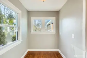 Close up of the breakfast nook.