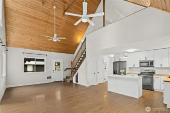 Optimal usage of space in this cabin.