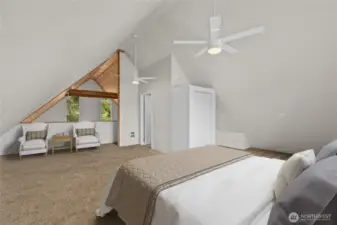 Virtually staged for visualization.