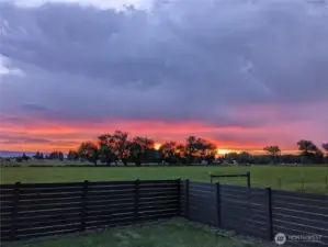 Enjoy stunning evening views, like this sunset, that never disappoint.
