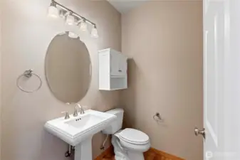 Main floor half bath.