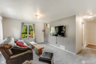 Another view of downstairs bonus room.