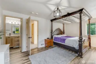 Primary bedroom with view of ensuite