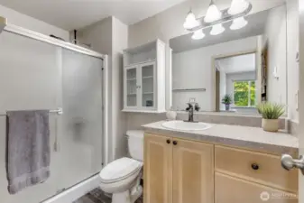 Primary bathroom.