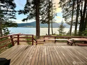 Great deck for entertaining and barbecuing.