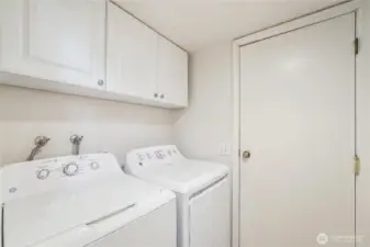 Laundry off garage...washer & dryer included!