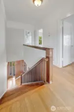 Top of the stairs - built in storage