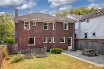 Back yard and patio